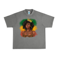 Tornado black queen with juneteenth flag Urban Heavy Tee - texasbilliewilder