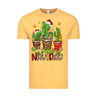 Vintage Mustard christmas cactus feliz navidad Vintage Tee - Zillion Design Studio