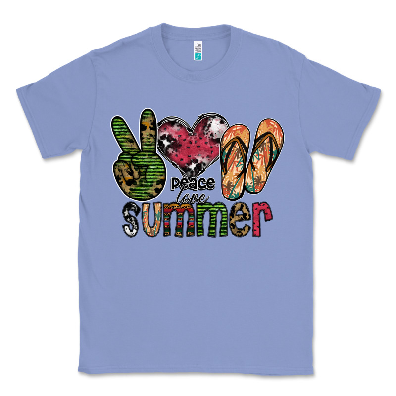 Peace Love Summer Classic Tee by SublimationCraftShop | Teevron