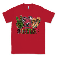 Red peace love summer Classic Tee - SublimationCraftShop