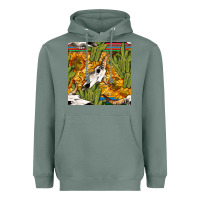 Sage western bull skull seamless pattern Heavyweight Hoodie - BundleAndBundleShop