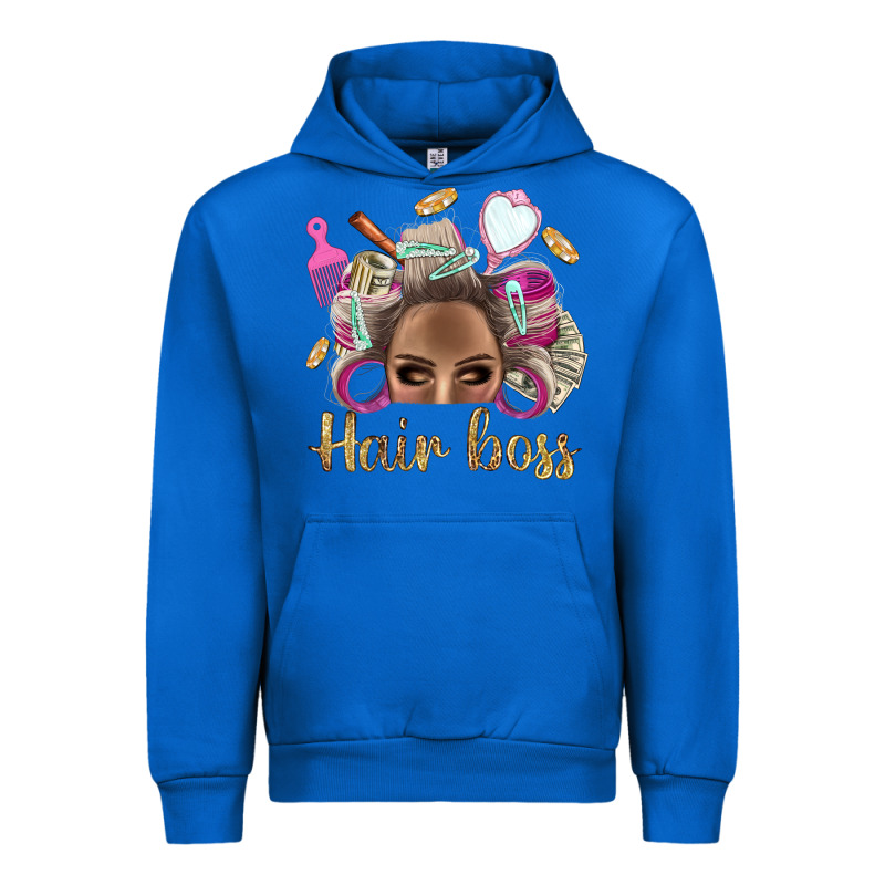 Hair Boss Afro Messy Bun With Money Bbs Urban Hoodie by BundleAndBundleShop | Teevron