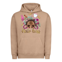 Pigment Burro Hair Boss Afro Messy Bun With Money Bbs Urban Hoodie - BundleAndBundleShop
