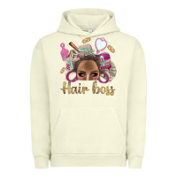 Pigment Pistachio Hair Boss Afro Messy Bun With Money Bbs Urban Hoodie - BundleAndBundleShop