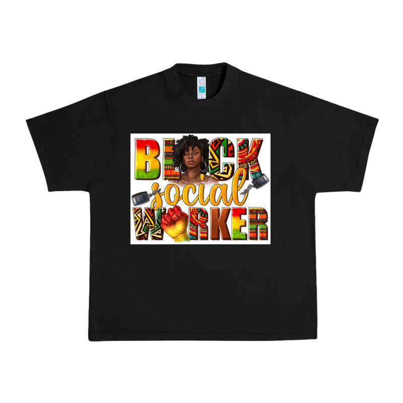 Black Social Worker Urban Heavy Tee by texasbilliewilder | Teevron