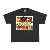 Pigment Black black social worker Urban Heavy Tee - texasbilliewilder