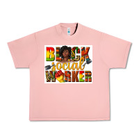 Salmon black social worker Urban Heavy Tee - texasbilliewilder
