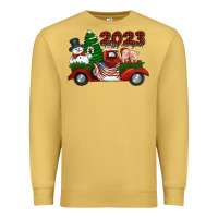 Antique Gold happy new year truck 2023 Premium Sweatshirt - Jasminsmagicworld