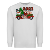 Dove Grey happy new year truck 2023 Premium Sweatshirt - Jasminsmagicworld