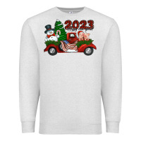 Oatmeal Heather happy new year truck 2023 Premium Sweatshirt - Jasminsmagicworld