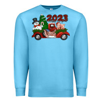 Ocean Blue happy new year truck 2023 Premium Sweatshirt - Jasminsmagicworld