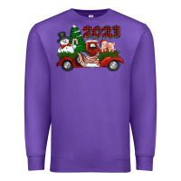Purple happy new year truck 2023 Premium Sweatshirt - Jasminsmagicworld