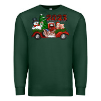 Sports Green happy new year truck 2023 Premium Sweatshirt - Jasminsmagicworld