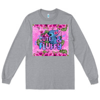 Heather Grey cute and fluffy stitch Long Sleeve Tee - Zillion Design Studio
