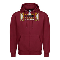 Burgundy leopard baseball mom 16oz libbey glass Zipper Hoodie - HRA Design Shop