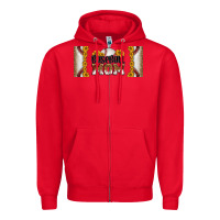 Red leopard baseball mom 16oz libbey glass Zipper Hoodie - HRA Design Shop