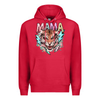 Cardinal mama tiger lightning bolt Premium Hoodie - NancyCooperArtShop