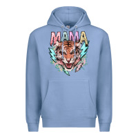 Colony Blue mama tiger lightning bolt Premium Hoodie - NancyCooperArtShop