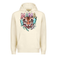 Sandshell mama tiger lightning bolt Premium Hoodie - NancyCooperArtShop