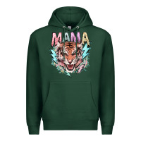 Sports Green mama tiger lightning bolt Premium Hoodie - NancyCooperArtShop