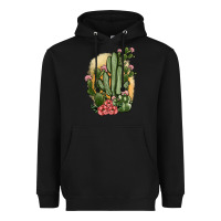 Black cactus Heavyweight Hoodie - JahusDesignShop