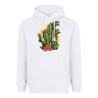 White cactus Heavyweight Hoodie - JahusDesignShop