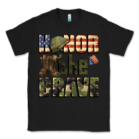 Black Honor the brave 4th of july Classic Tee - CowGirlArtShop