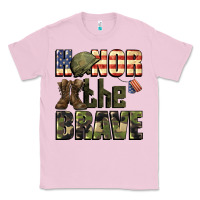 Bubblegum Pink Honor the brave 4th of july Classic Tee - CowGirlArtShop