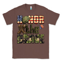 Chestnut Honor the brave 4th of july Classic Tee - CowGirlArtShop