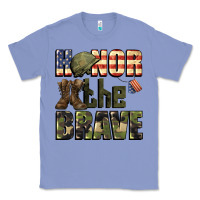 Colony Blue Honor the brave 4th of july Classic Tee - CowGirlArtShop