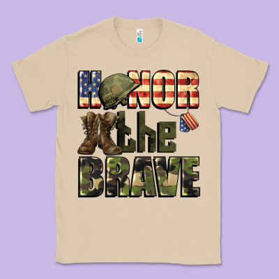 Honor The Brave 4th Of July Classic Tee Designed By Cowgirlartshop