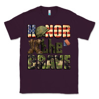 Plum Honor the brave 4th of july Classic Tee - CowGirlArtShop