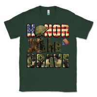 Sports Green Honor the brave 4th of july Classic Tee - CowGirlArtShop