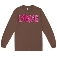 Chestnut Breast Cancer Love Long Sleeve Tee - texasbilliewilder