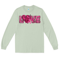 Matcha Breast Cancer Love Long Sleeve Tee - texasbilliewilder