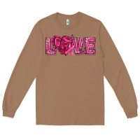Toasted Coconut Breast Cancer Love Long Sleeve Tee - texasbilliewilder