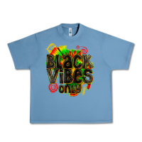 Pebble Blue black vibes only Urban Heavy Tee - texasbilliewilder