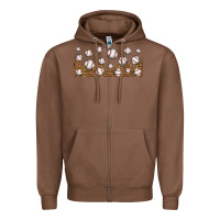 Chestnut leopard baseball 16oz libbey glass Zipper Hoodie - HRA Design Shop