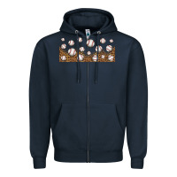 Navy leopard baseball 16oz libbey glass Zipper Hoodie - HRA Design Shop
