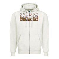 Oatmeal Heather leopard baseball 16oz libbey glass Zipper Hoodie - HRA Design Shop