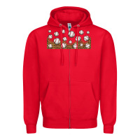 Red leopard baseball 16oz libbey glass Zipper Hoodie - HRA Design Shop
