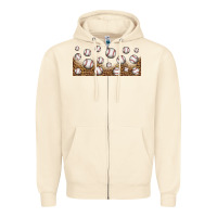Sandshell leopard baseball 16oz libbey glass Zipper Hoodie - HRA Design Shop