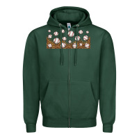 Sports Green leopard baseball 16oz libbey glass Zipper Hoodie - HRA Design Shop
