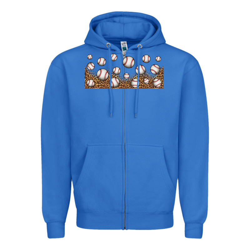 Leopard Baseball 16oz Libbey Glass Zipper Hoodie by HRA Design Shop | Teevron