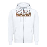 White leopard baseball 16oz libbey glass Zipper Hoodie - HRA Design Shop