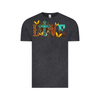 Vintage Black love with cross Vintage Tee - texasbilliewilder