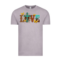 Vintage Zinc love with cross Vintage Tee - texasbilliewilder