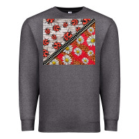Charcoal Heather ladybug Premium Sweatshirt - BarkalooDesign