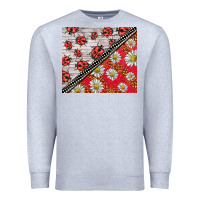 Heather Grey ladybug Premium Sweatshirt - BarkalooDesign