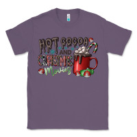 Lavender hot cocoa and christmas movies Classic Tee - CowhideDigitalArt